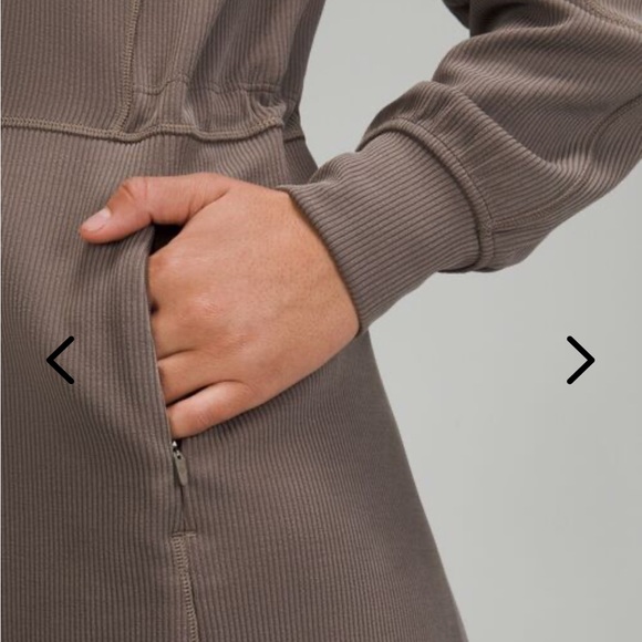 53. NWT Lululemon Ribbed Softstreme Long-Sleeve Romper Nomad Size 0 RARE - Picture 12 of 15